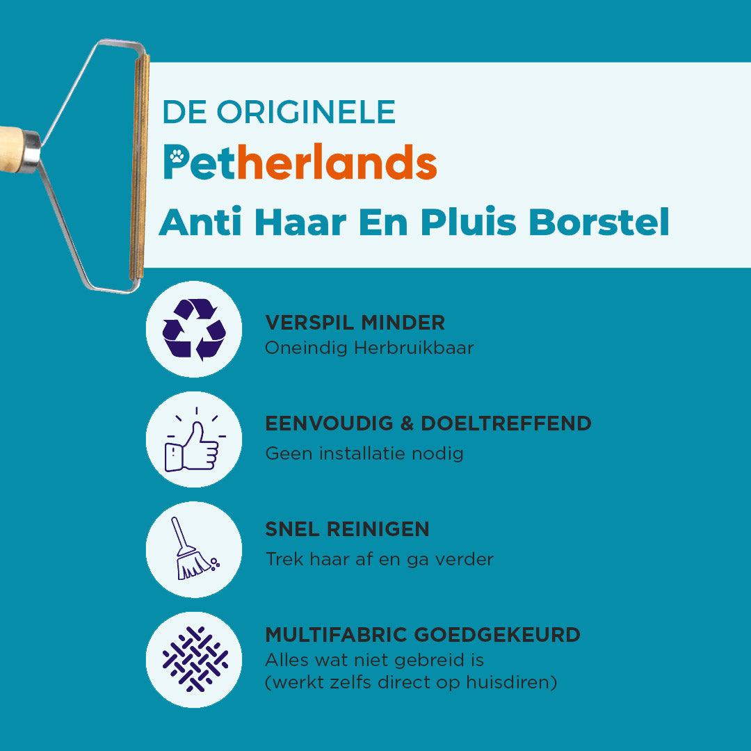 Petherlands™ Anti-haar en pluisborstel - Petherlands